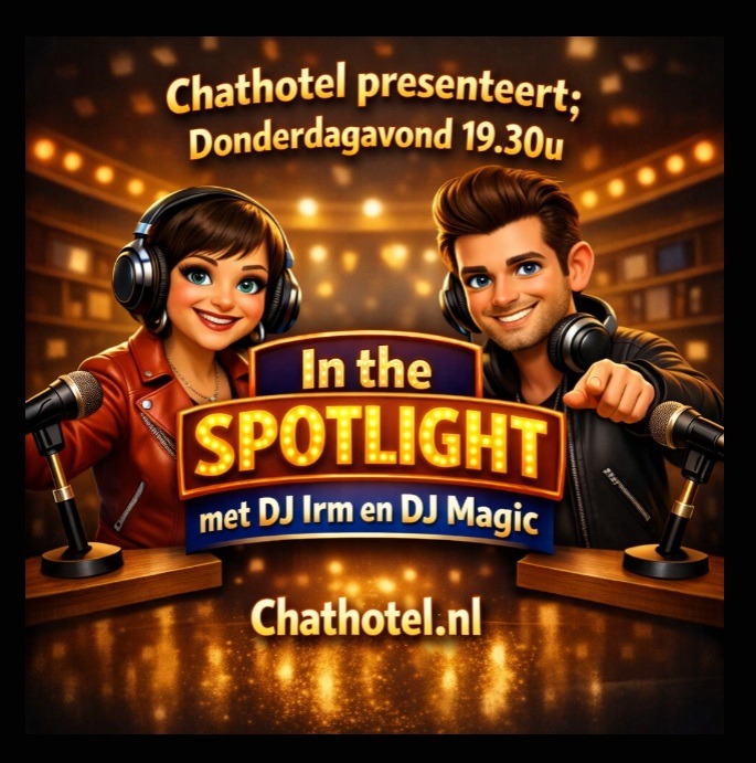 DJ Irm en DJ Magic in de studio voor In The Spotlight op ChatHotel Radio.