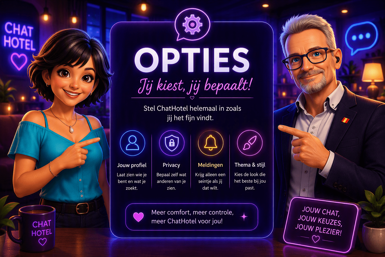 Ontdek de mogelijkheden van Chathotel