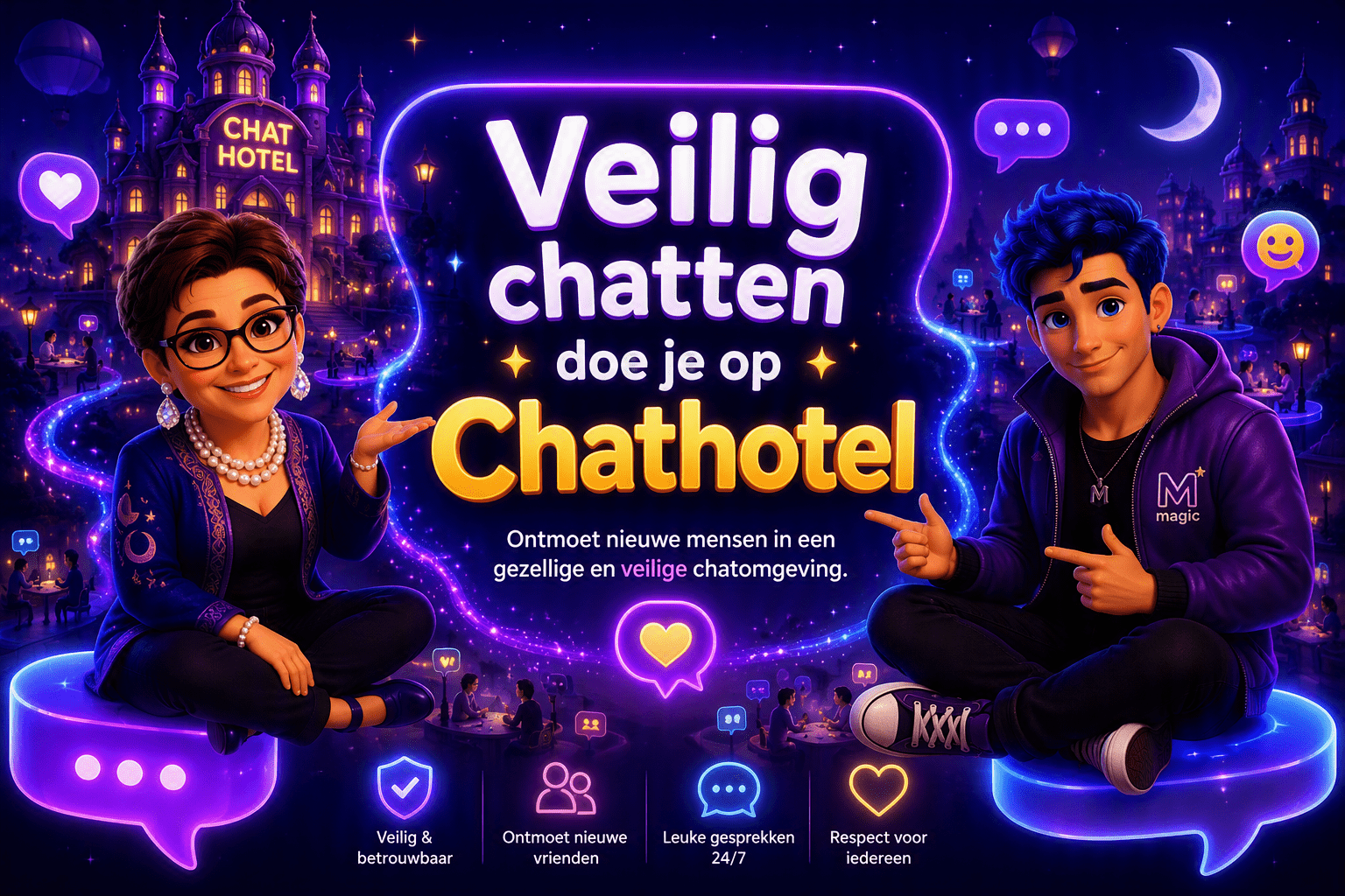 Hoe werkt online chatten bij Chathotel 20+